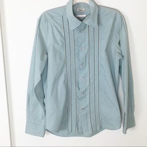 Guess Jeans Authentic Button Up Shirt Medium Blue